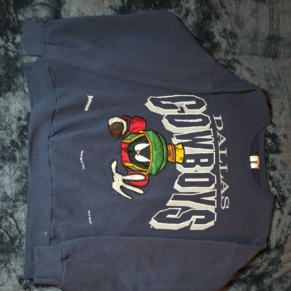 1993 Warner Bros. Jostens Dallas Cowboys And Marvin The Martian Long Sleeve